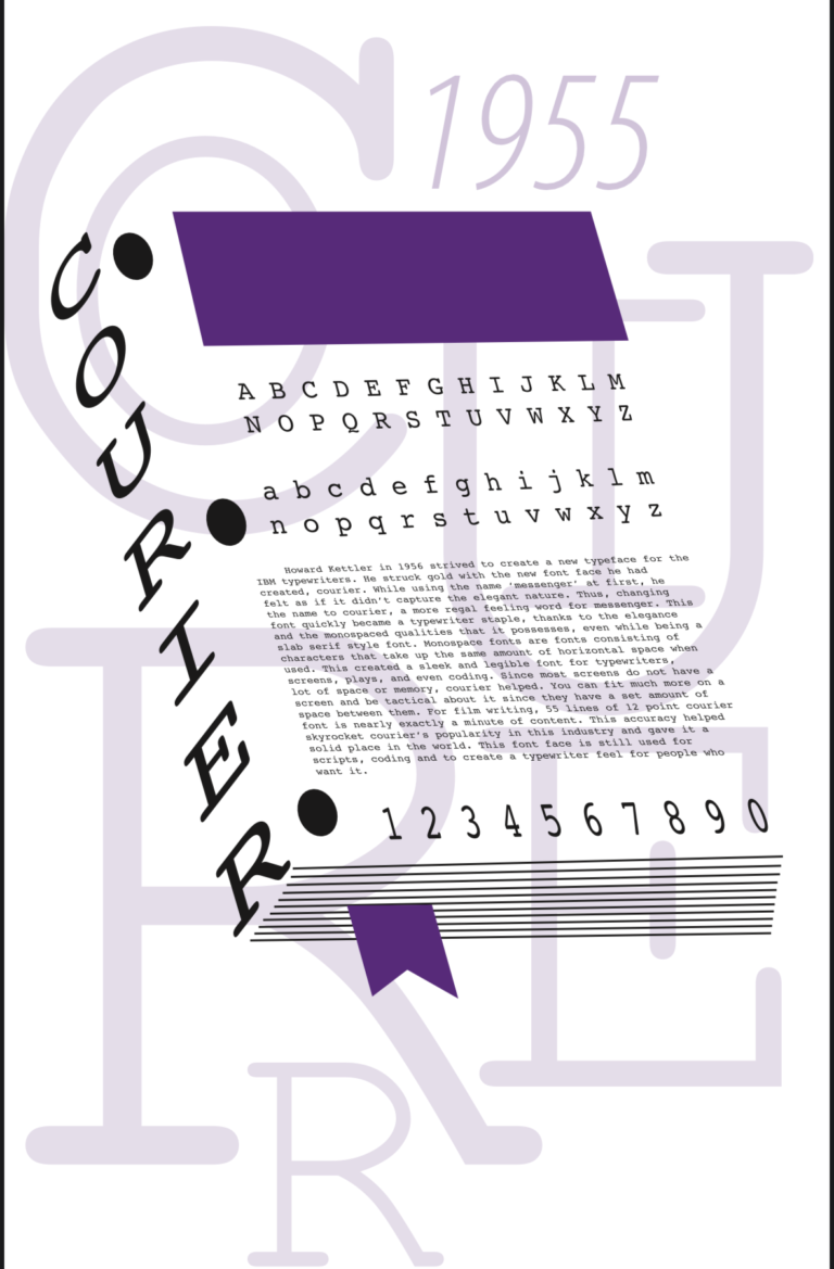 Courier branding in the shape of a book